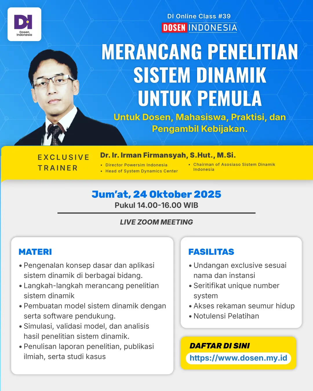 Merancang Penelitian Sistem Dinamik Untuk Pemula : Untuk Dosen, Mahasiswa, Praktisi dan Pengambil Kebijakan